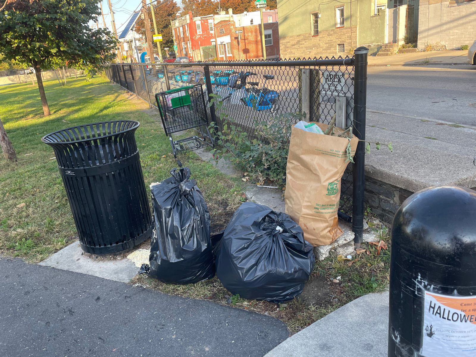Photographic documentation of the work as submitted to the city's 311 record.