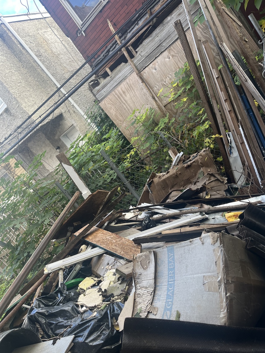 Photographic documentation of the work as submitted to the city's 311 record.