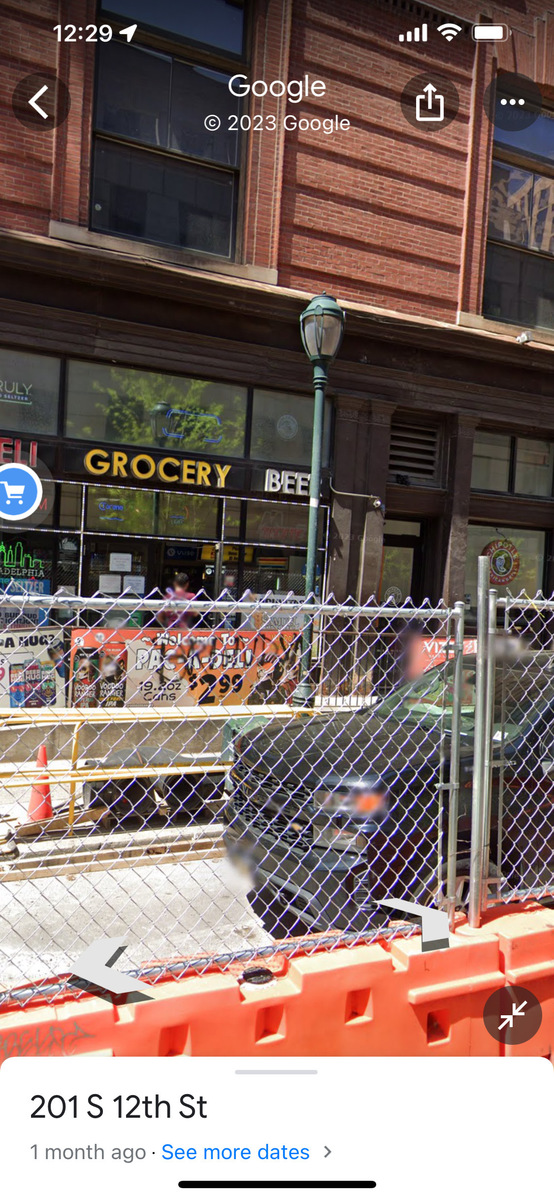 Photographic documentation of the work as submitted to the city's 311 record.