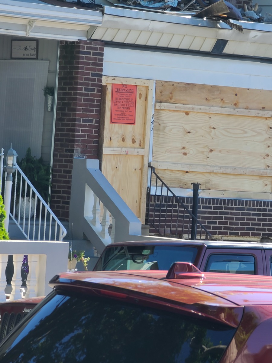 Photographic documentation of the work as submitted to the city's 311 record.