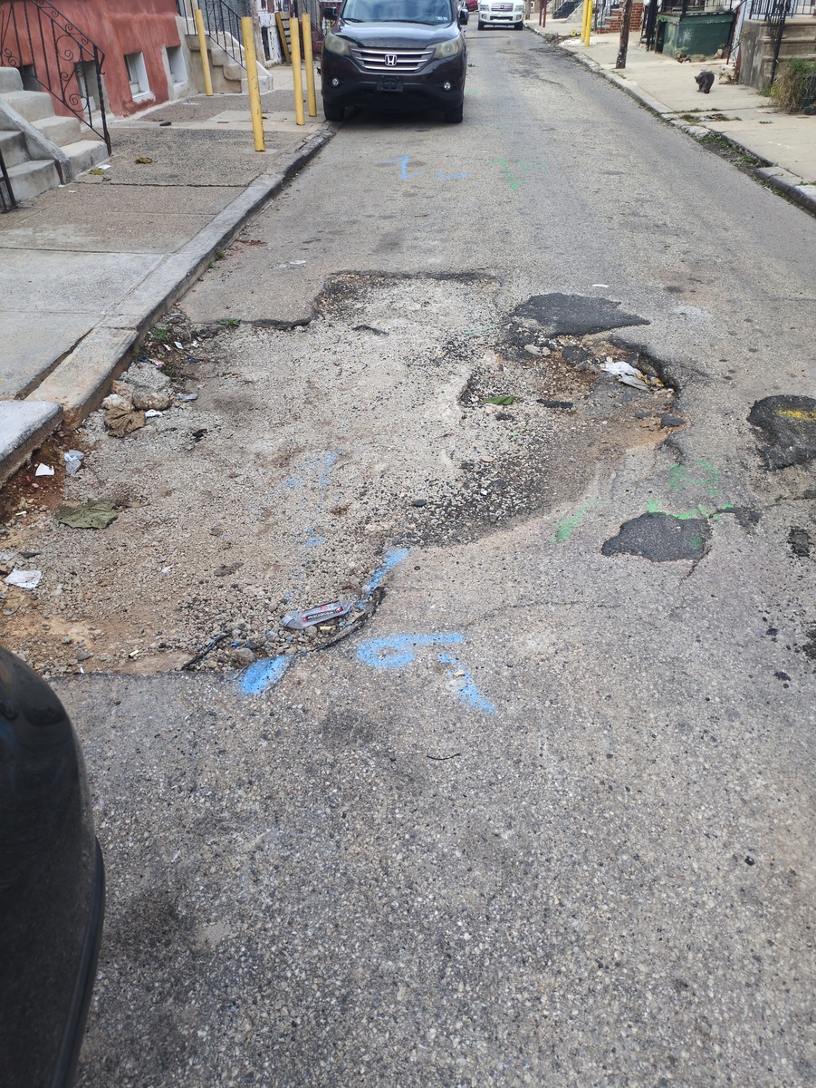Photographic documentation of the work as submitted to the city's 311 record.