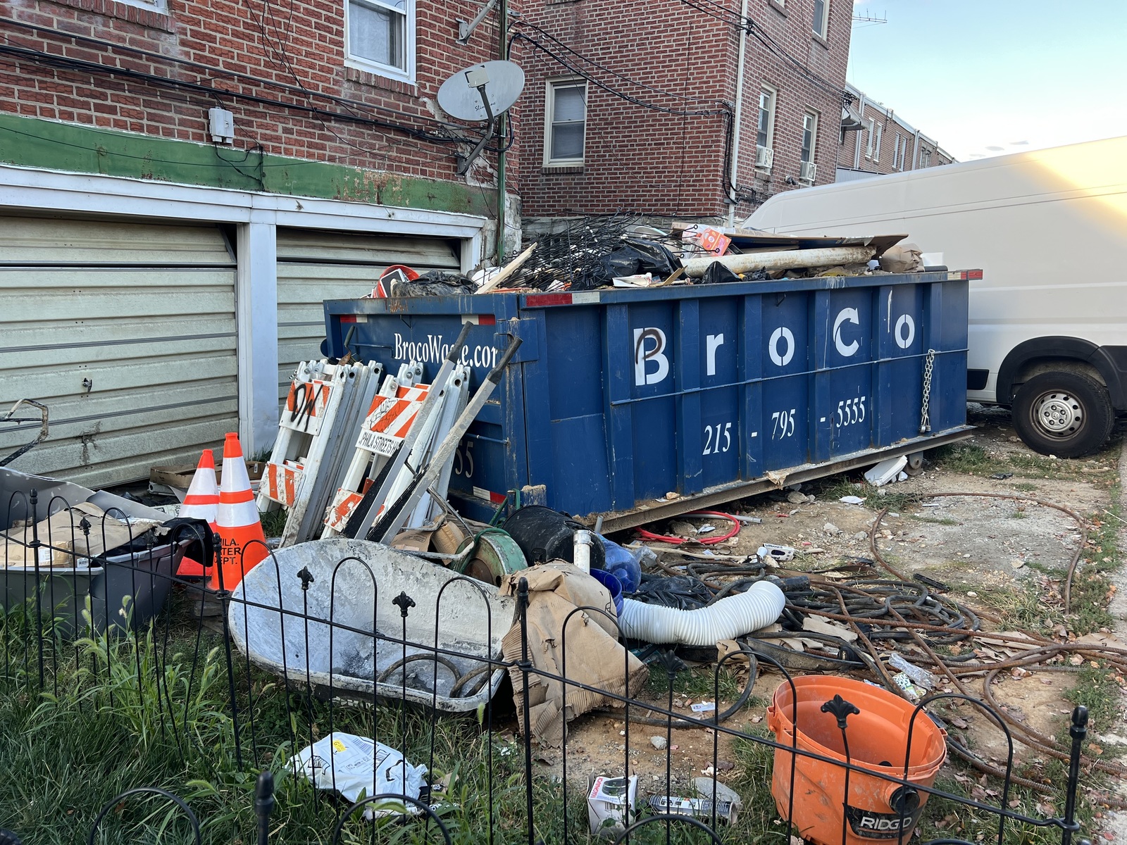 Photographic documentation of the work as submitted to the city's 311 record.