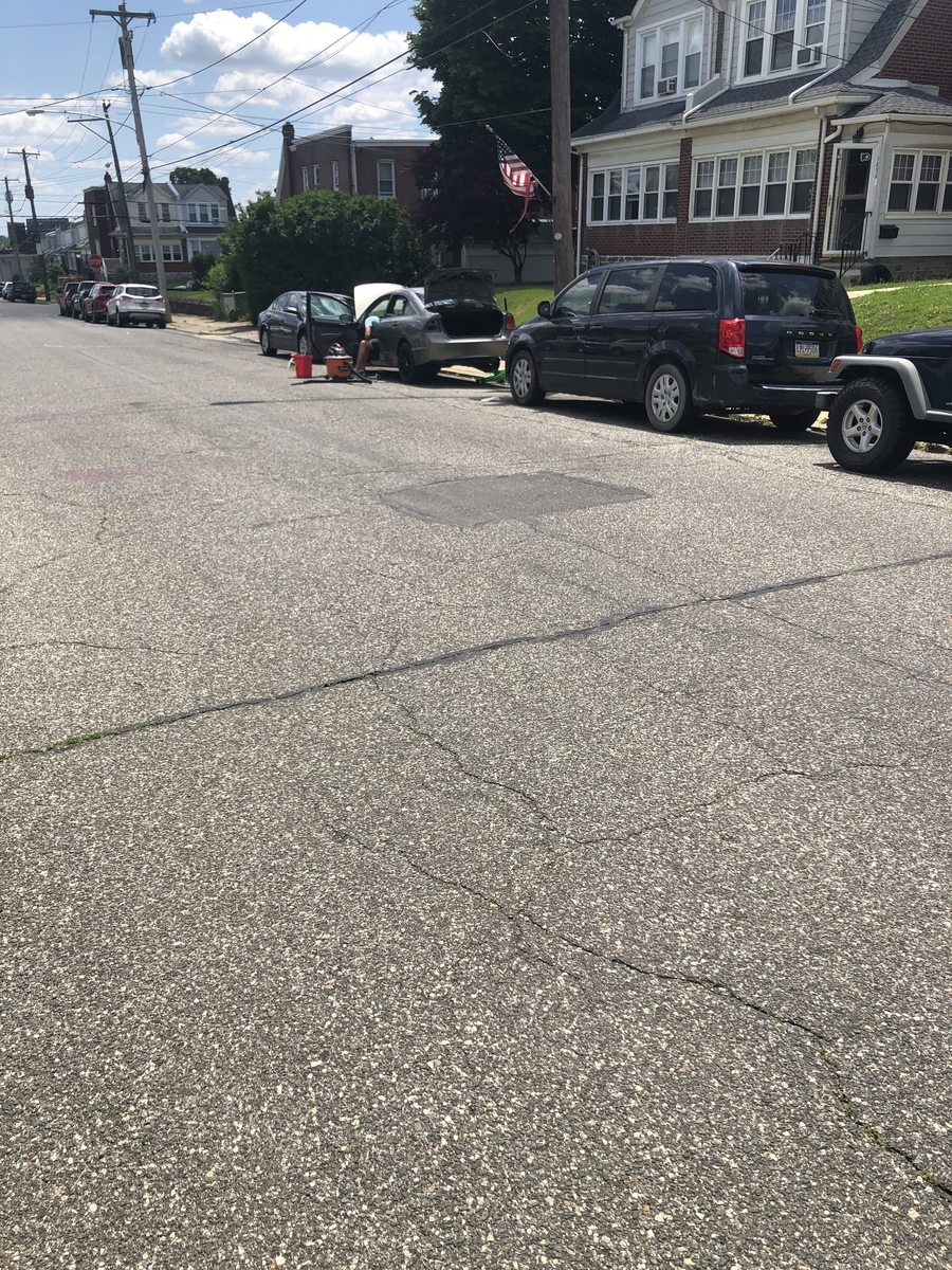 Photographic documentation of the work as submitted to the city's 311 record.