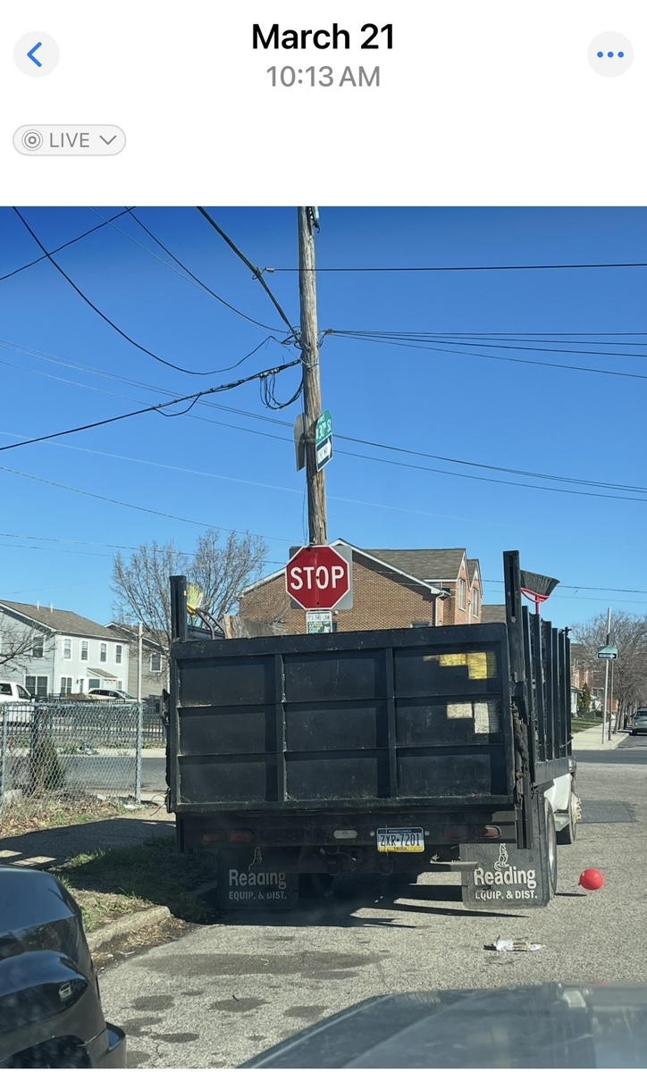 Photographic documentation of the work as submitted to the city's 311 record.