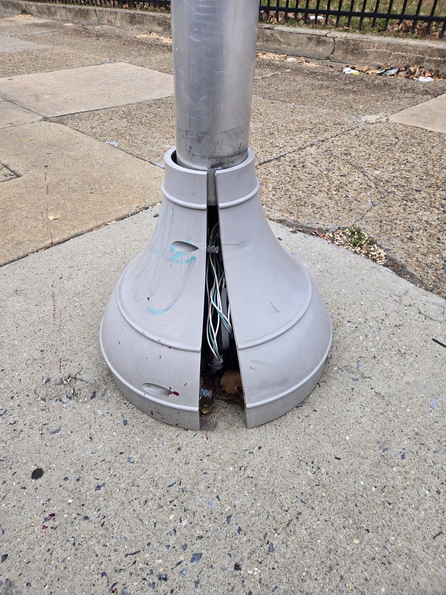 Photographic documentation of the work as submitted to the city's 311 record.