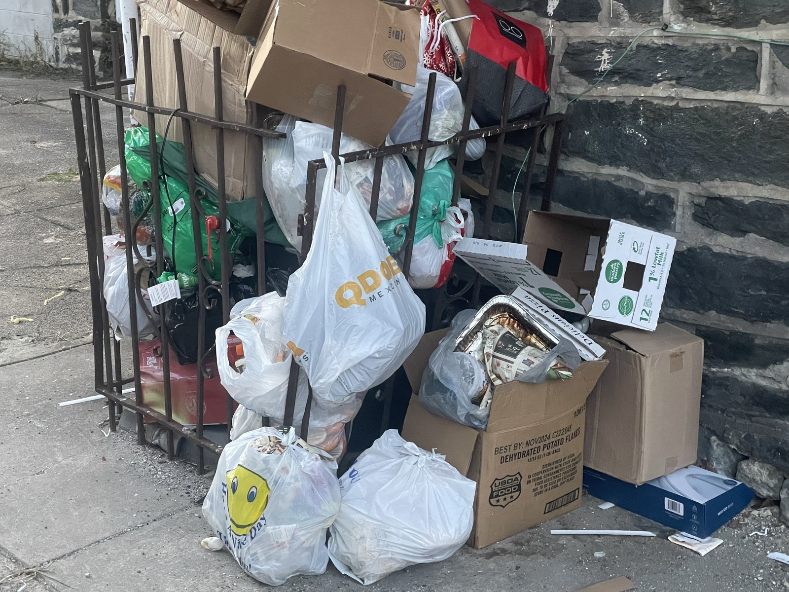 Photographic documentation of the work as submitted to the city's 311 record.