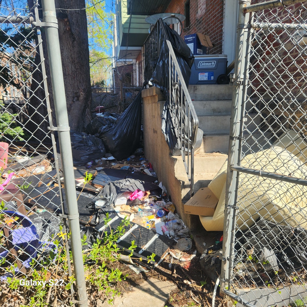 Photographic documentation of the work as submitted to the city's 311 record.