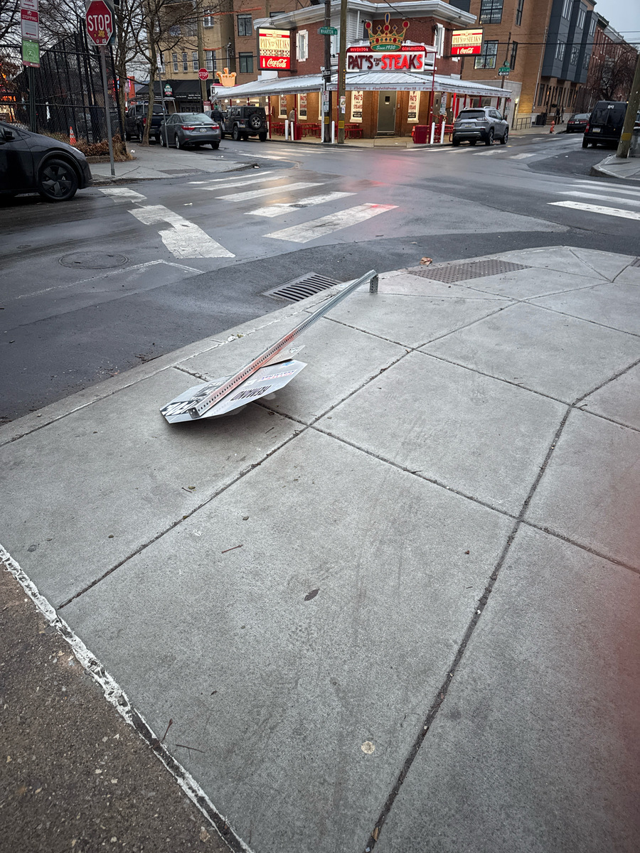 Photographic documentation of the work as submitted to the city's 311 record.
