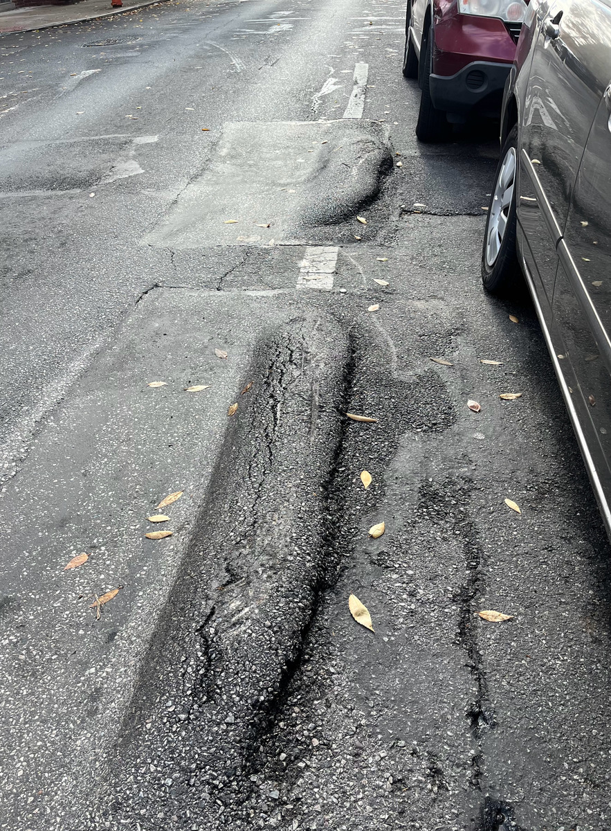Photographic documentation of the work as submitted to the city's 311 record.