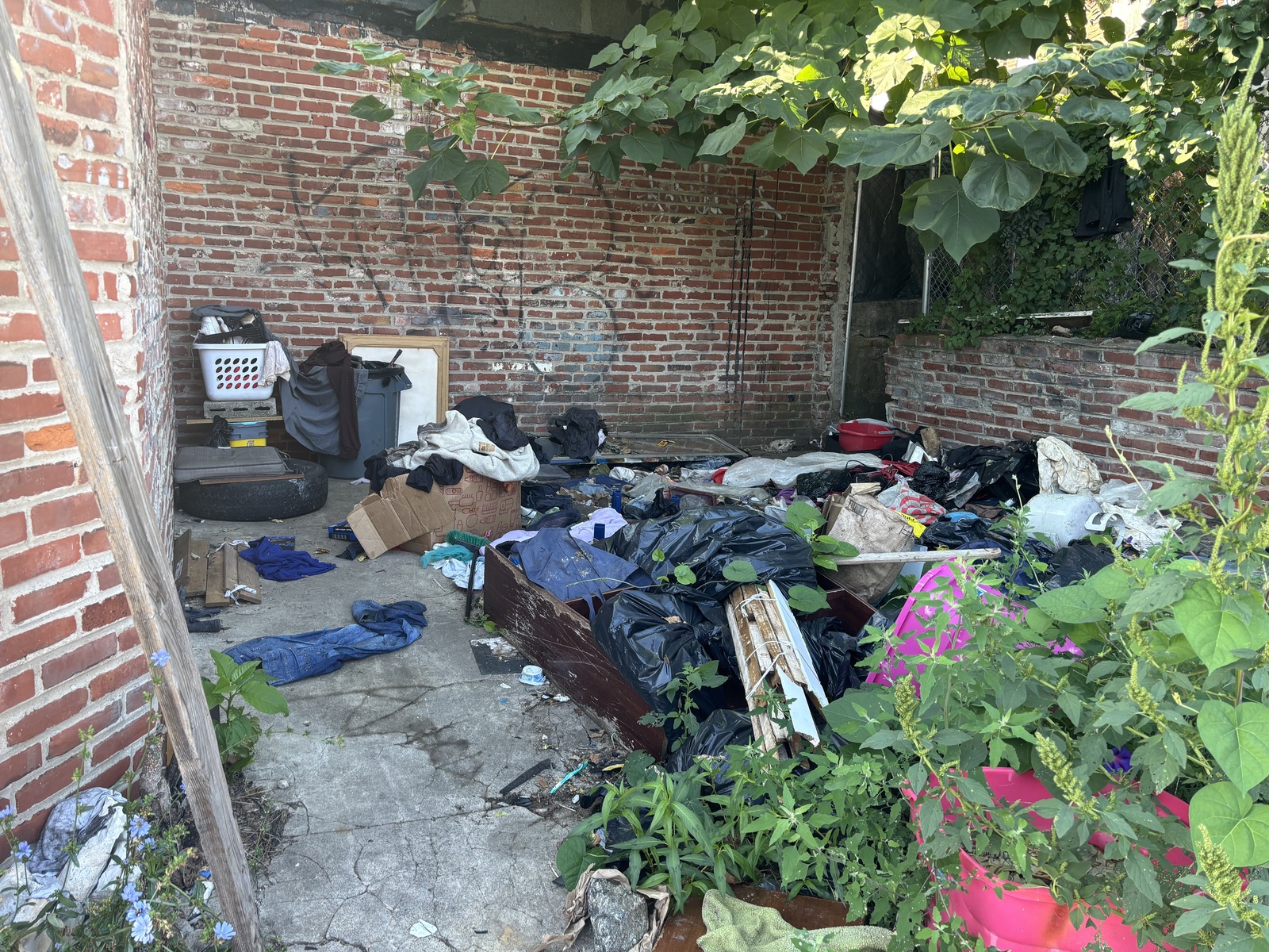Photographic documentation of the work as submitted to the city's 311 record.