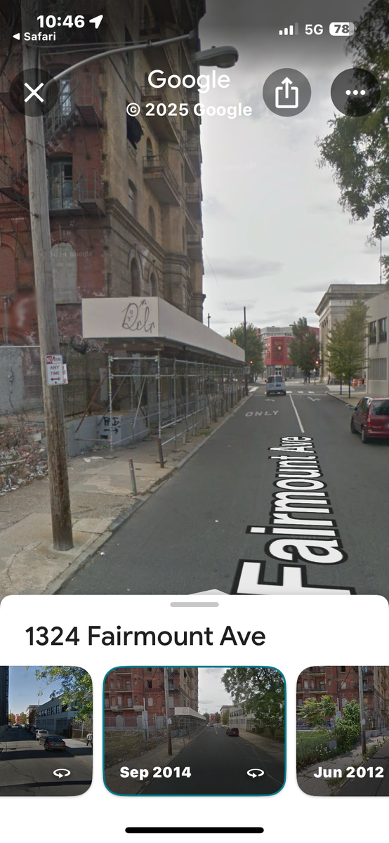 Photographic documentation of the work as submitted to the city's 311 record.