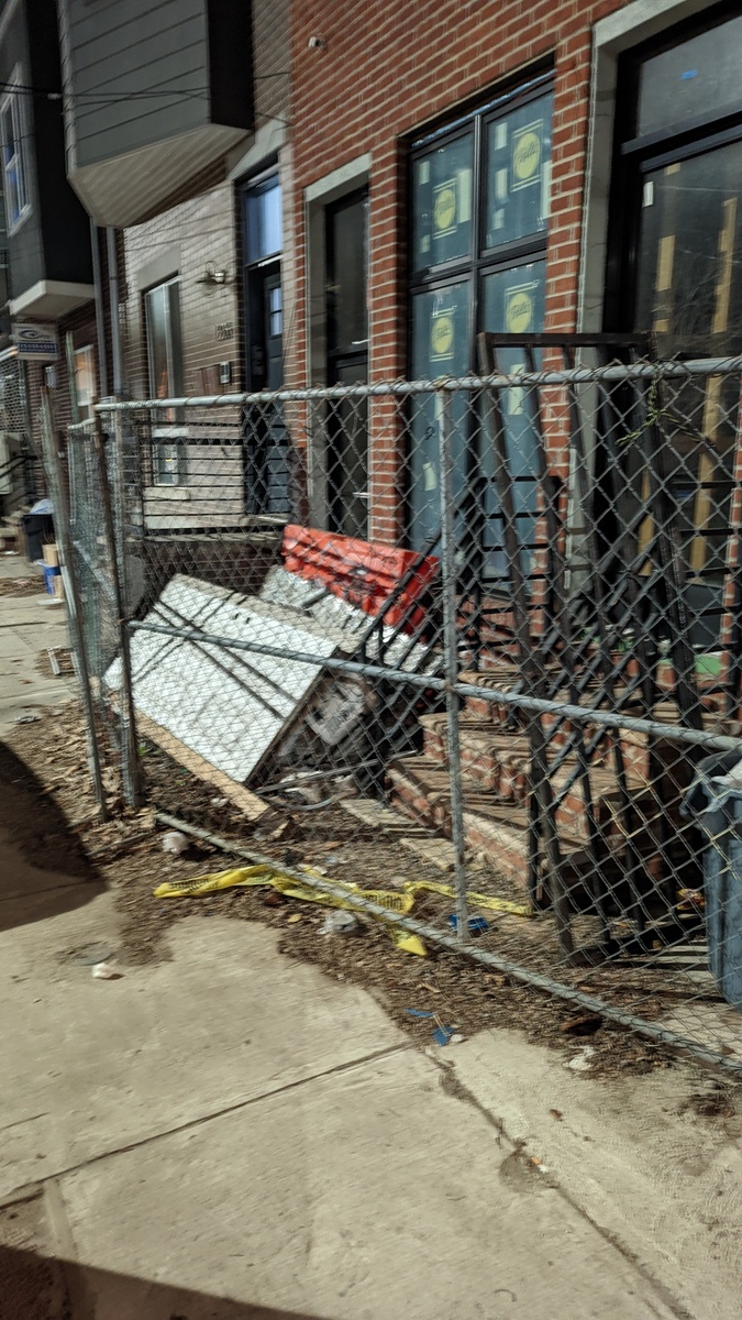 Photographic documentation of the work as submitted to the city's 311 record.