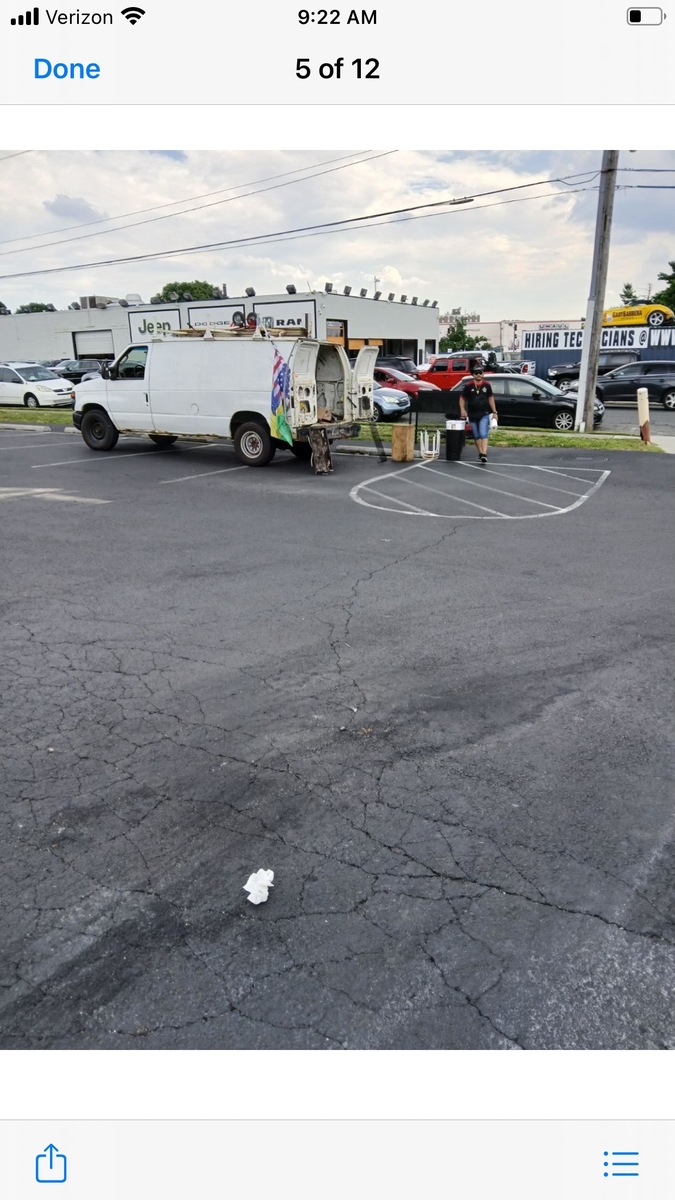 Photographic documentation of the work as submitted to the city's 311 record.