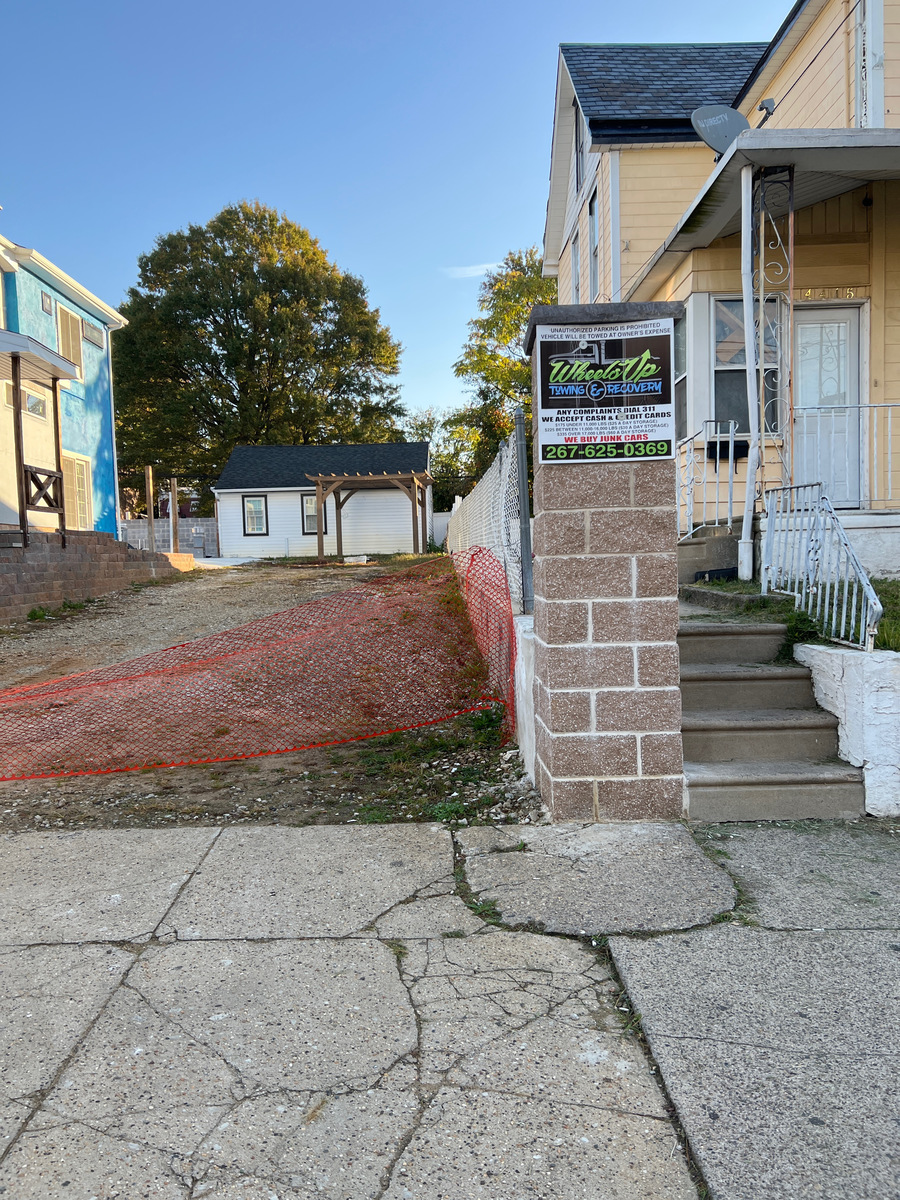 Photographic documentation of the work as submitted to the city's 311 record.