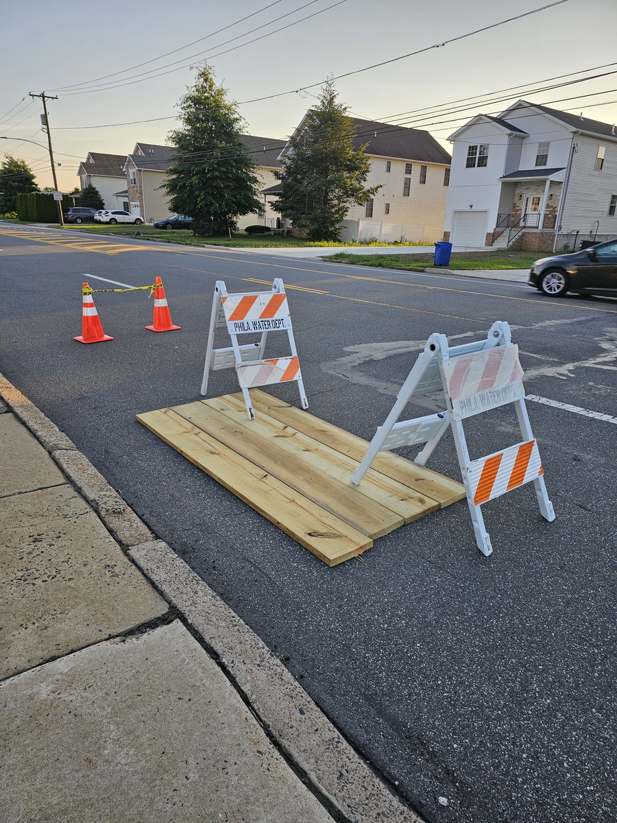 Photographic documentation of the work as submitted to the city's 311 record.