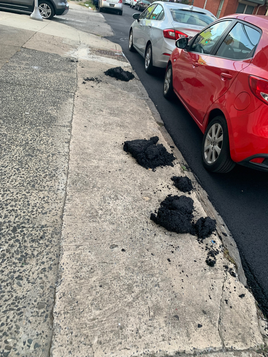 Photographic documentation of the work as submitted to the city's 311 record.