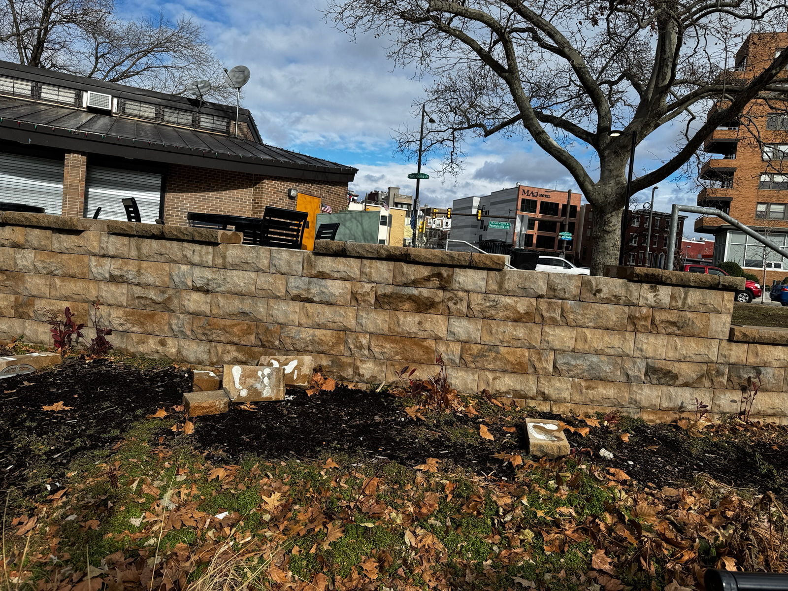 Photographic documentation of the work as submitted to the city's 311 record.
