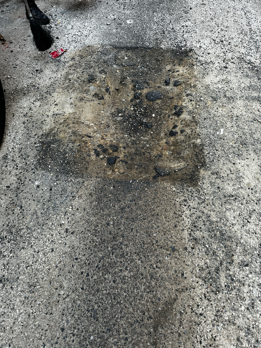 Photographic documentation of the work as submitted to the city's 311 record.