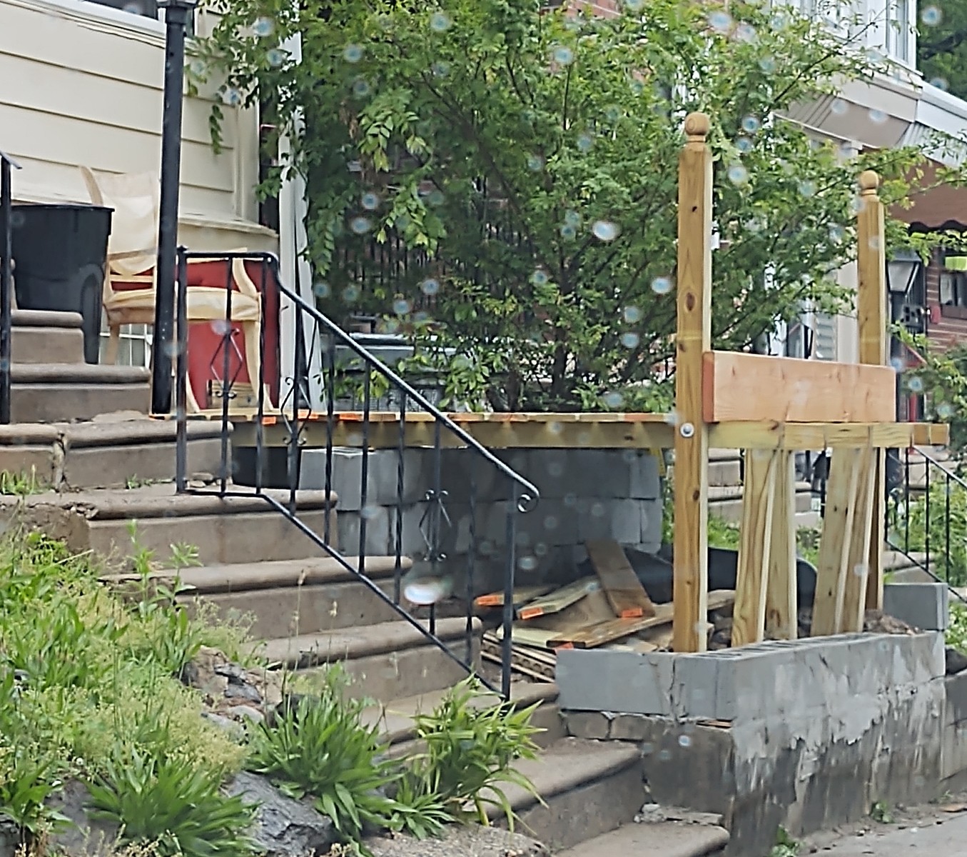 Photographic documentation of the work as submitted to the city's 311 record.