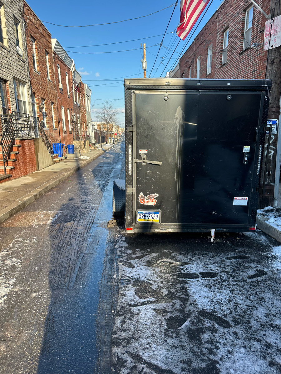 Photographic documentation of the work as submitted to the city's 311 record.
