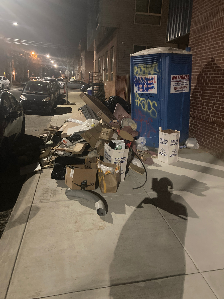 Photographic documentation of the work as submitted to the city's 311 record.