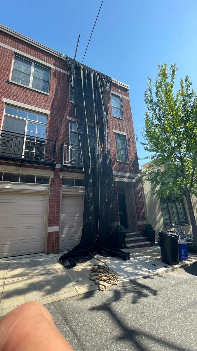 Photographic documentation of the work as submitted to the city's 311 record.