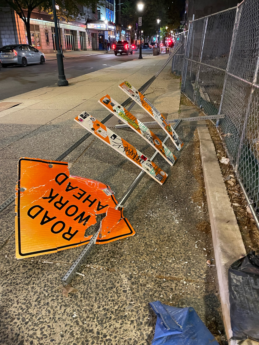 Photographic documentation of the work as submitted to the city's 311 record.