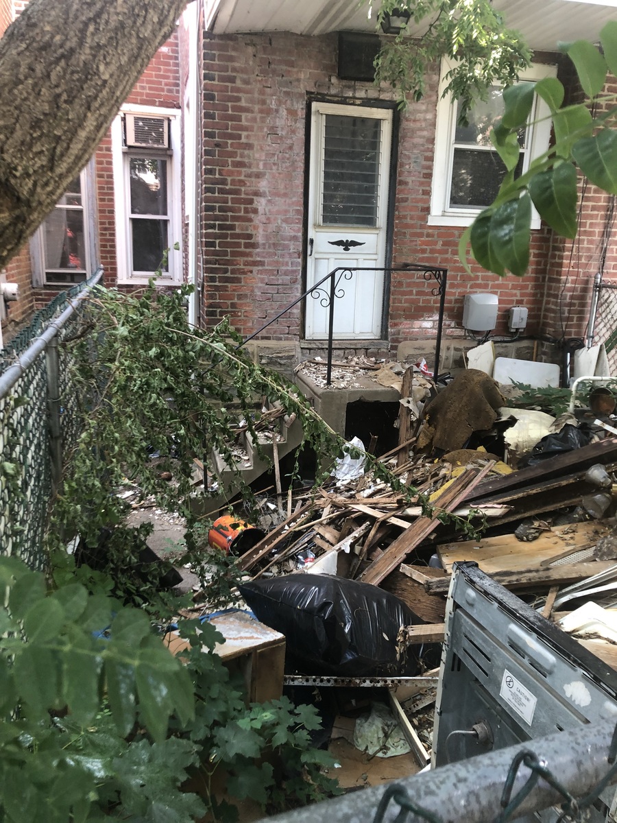 Photographic documentation of the work as submitted to the city's 311 record.