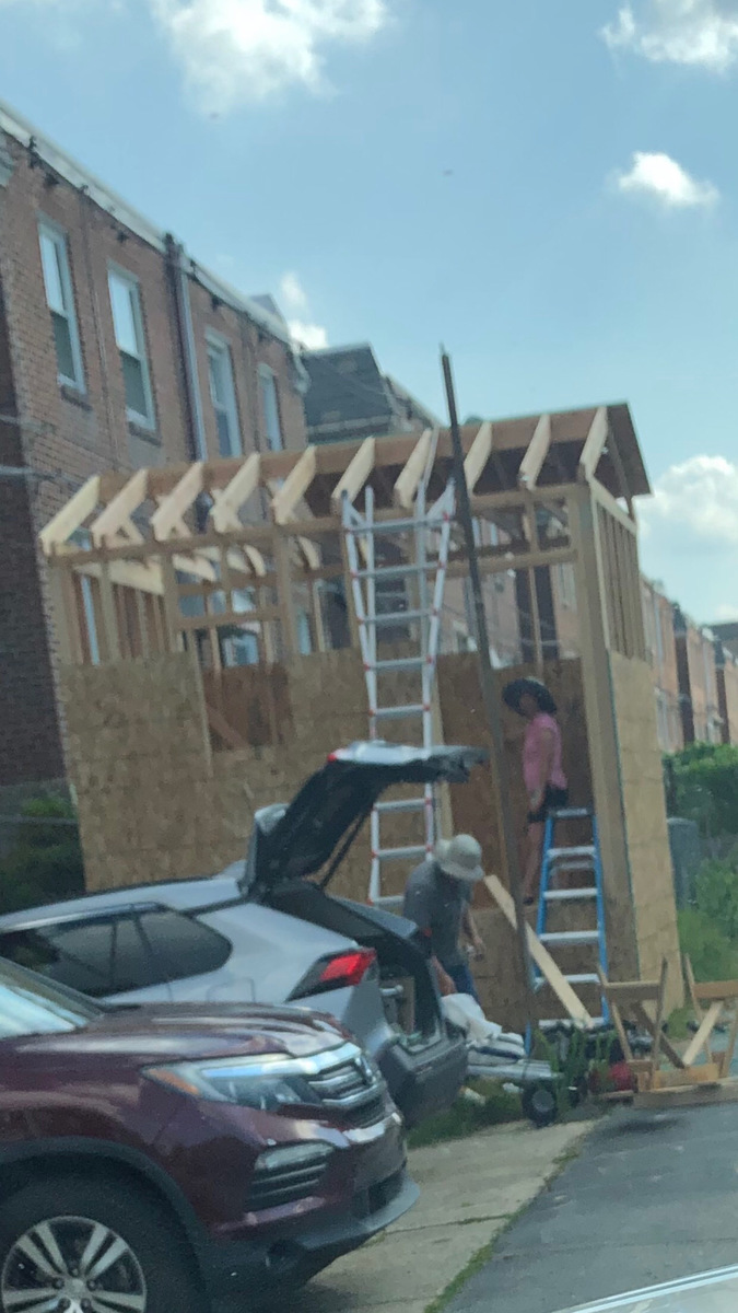 Photographic documentation of the work as submitted to the city's 311 record.