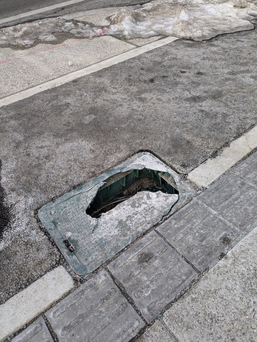 Photographic documentation of the work as submitted to the city's 311 record.