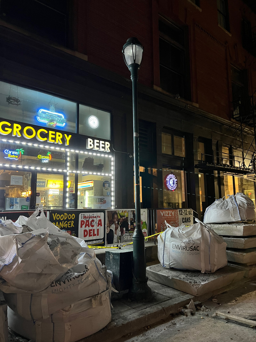 Photographic documentation of the work as submitted to the city's 311 record.