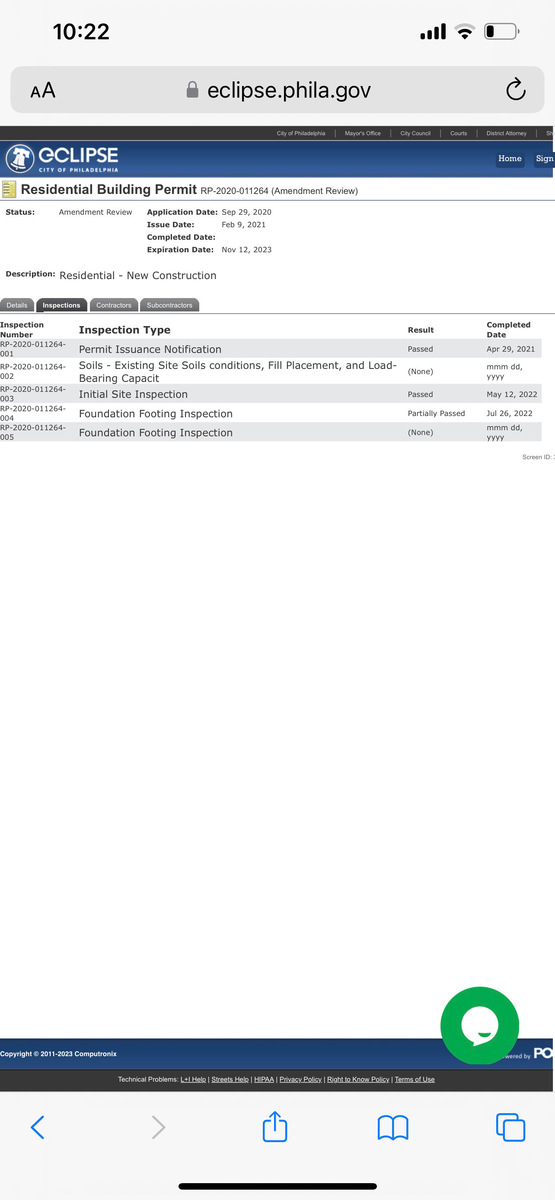 Photographic documentation of the work as submitted to the city's 311 record.