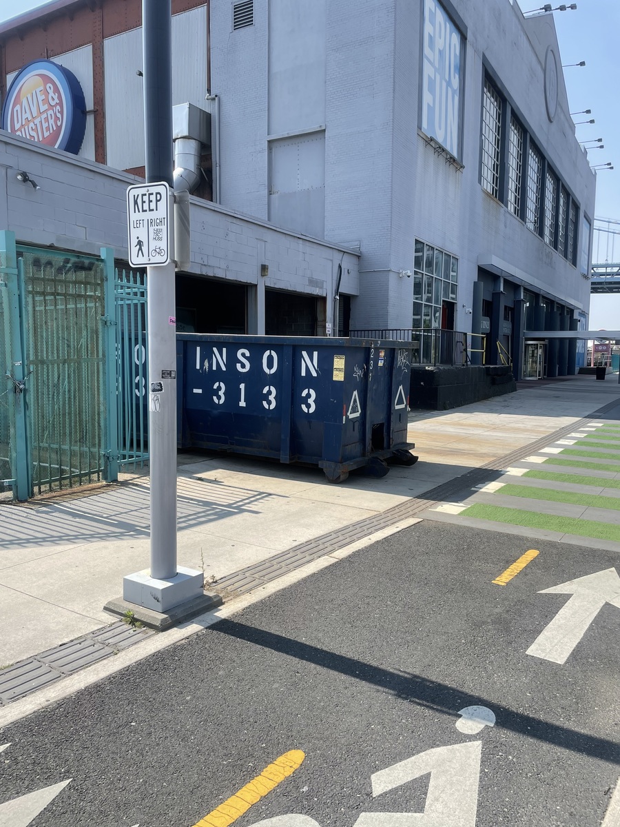 Photographic documentation of the work as submitted to the city's 311 record.