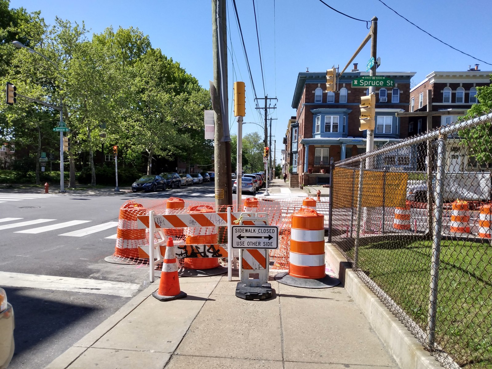 Photographic documentation of the work as submitted to the city's 311 record.