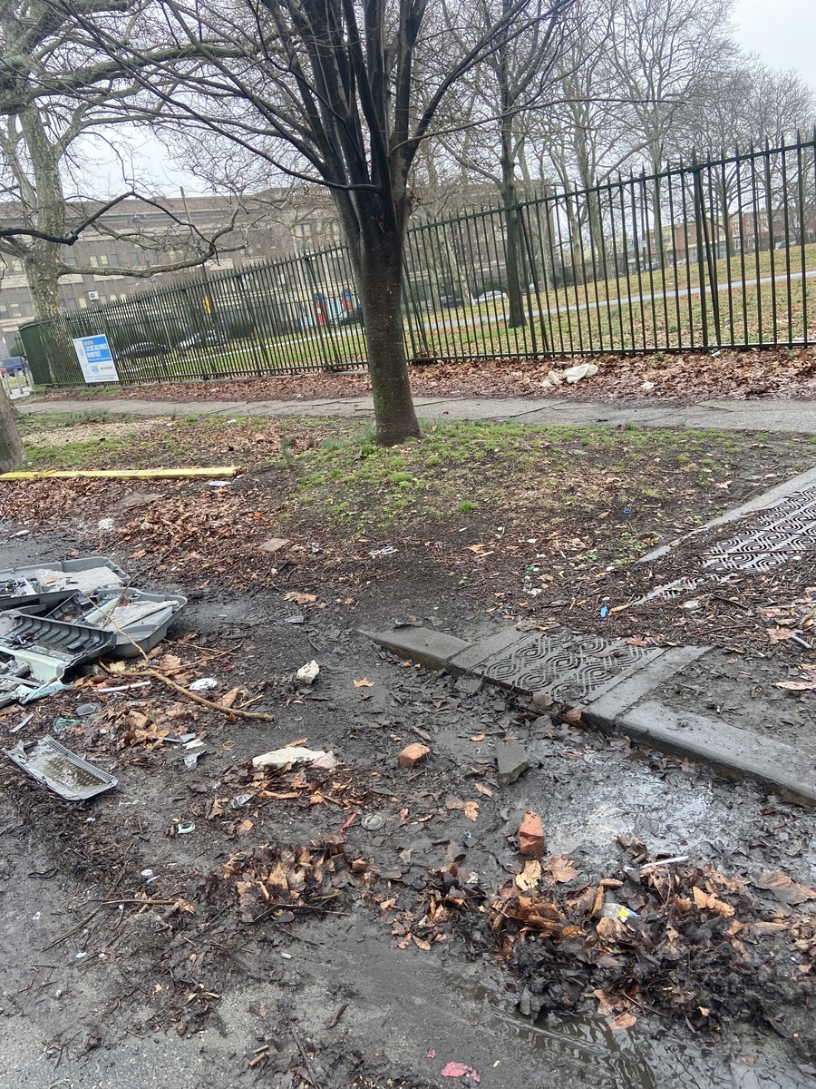 Photographic documentation of the work as submitted to the city's 311 record.