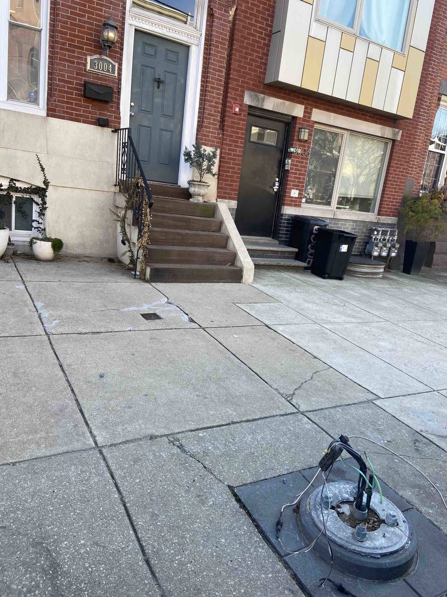Photographic documentation of the work as submitted to the city's 311 record.