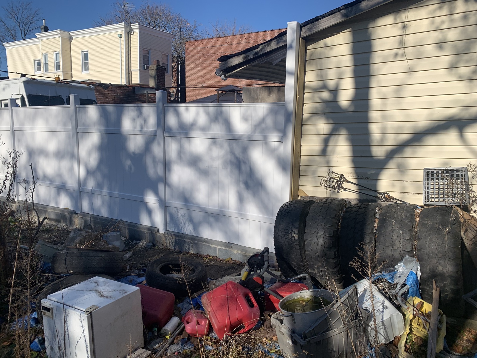 Photographic documentation of the work as submitted to the city's 311 record.