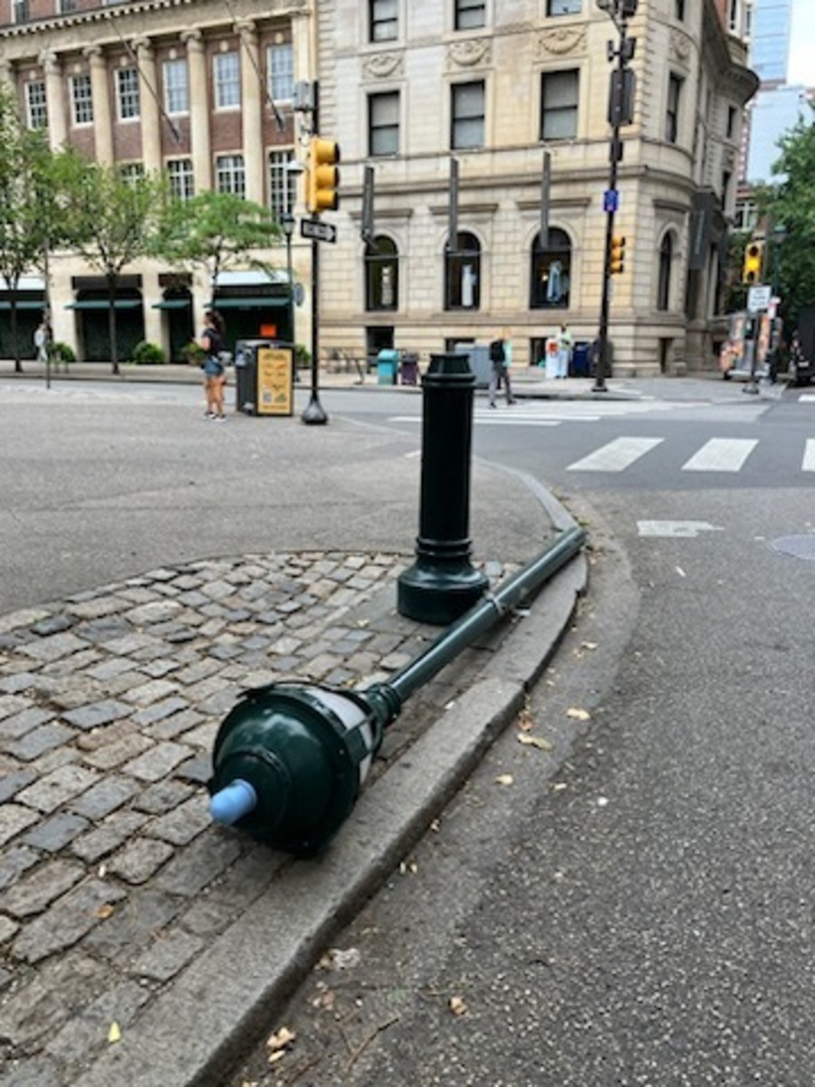 Photographic documentation of the work as submitted to the city's 311 record.