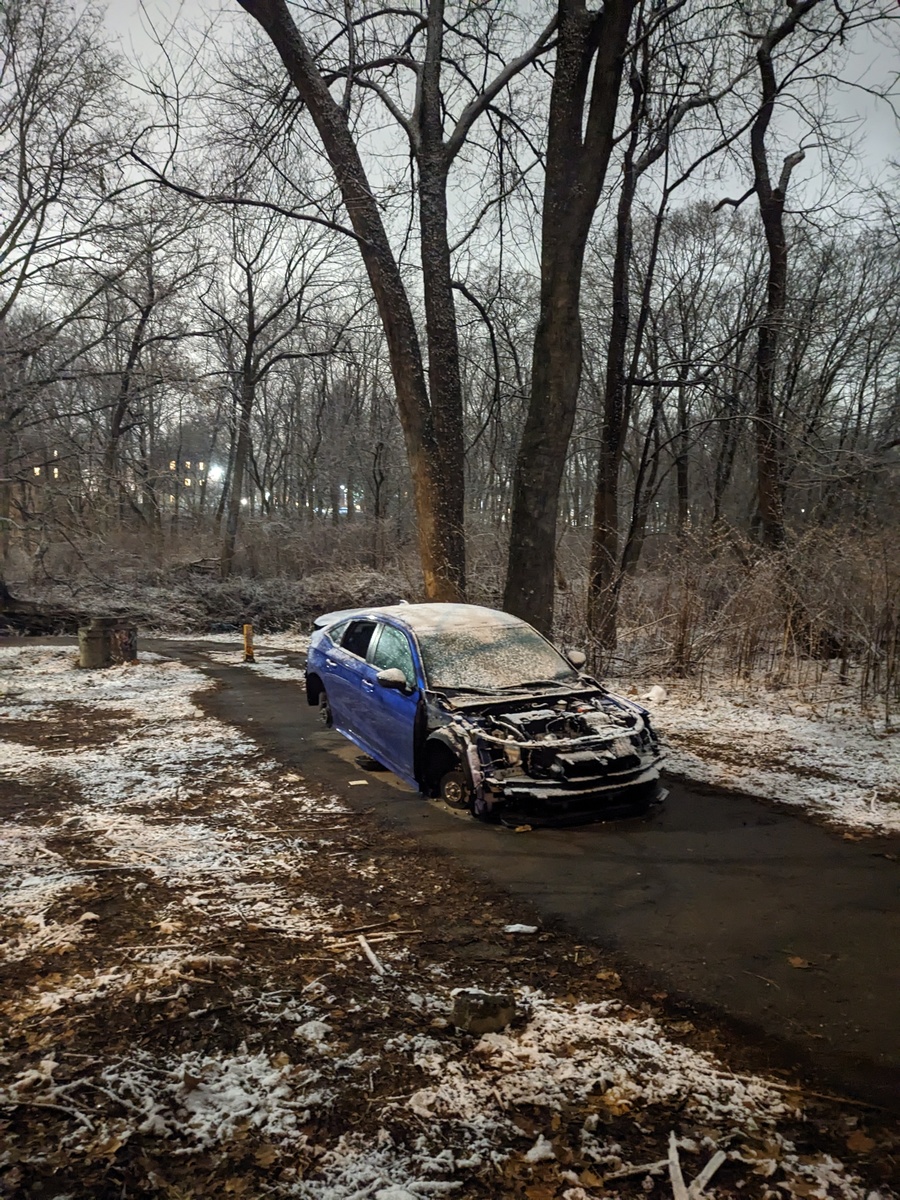 Photographic documentation of the work as submitted to the city's 311 record.