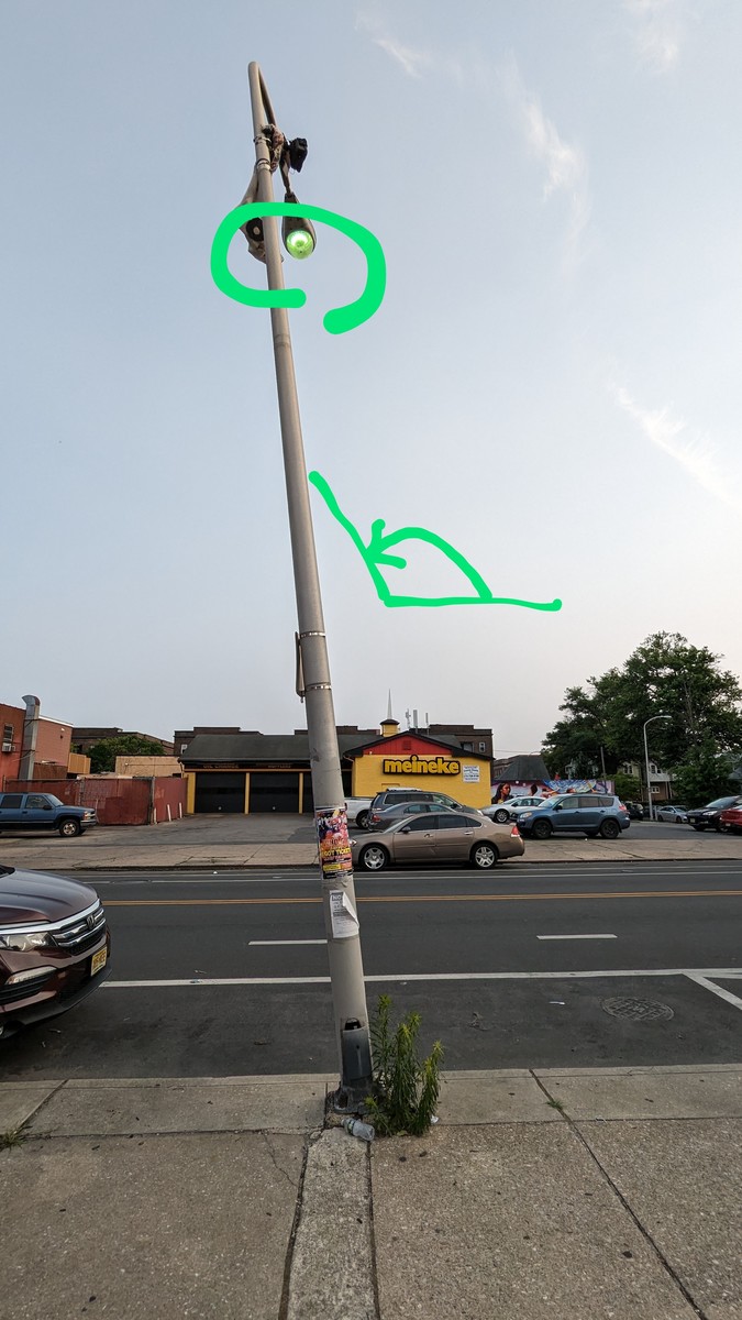 Photographic documentation of the work as submitted to the city's 311 record.