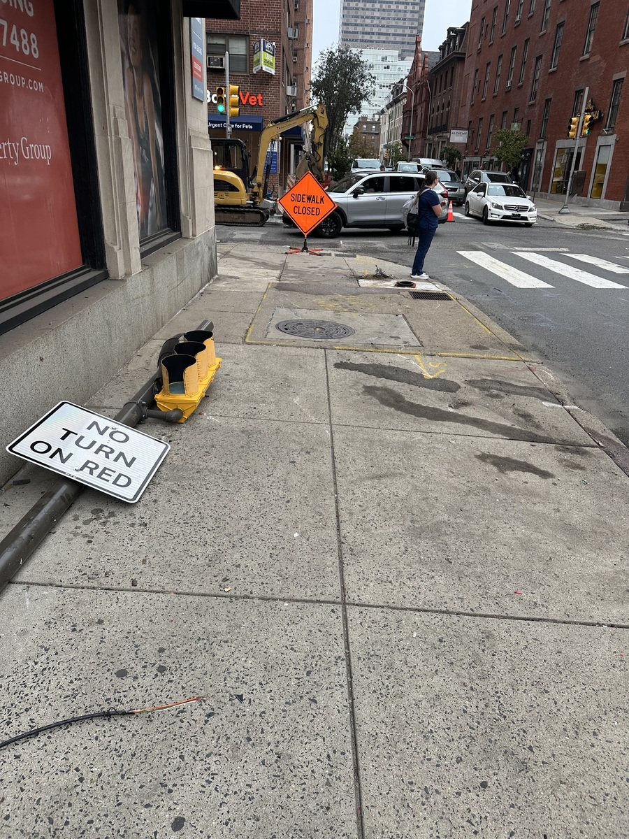 Photographic documentation of the work as submitted to the city's 311 record.