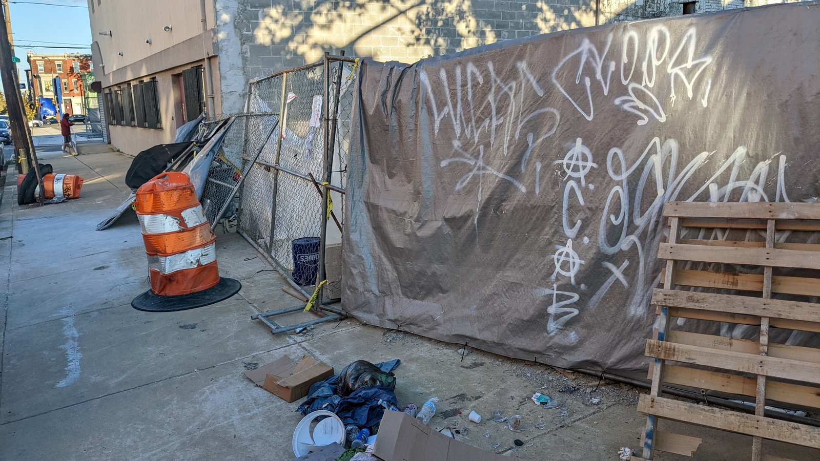 Photographic documentation of the work as submitted to the city's 311 record.