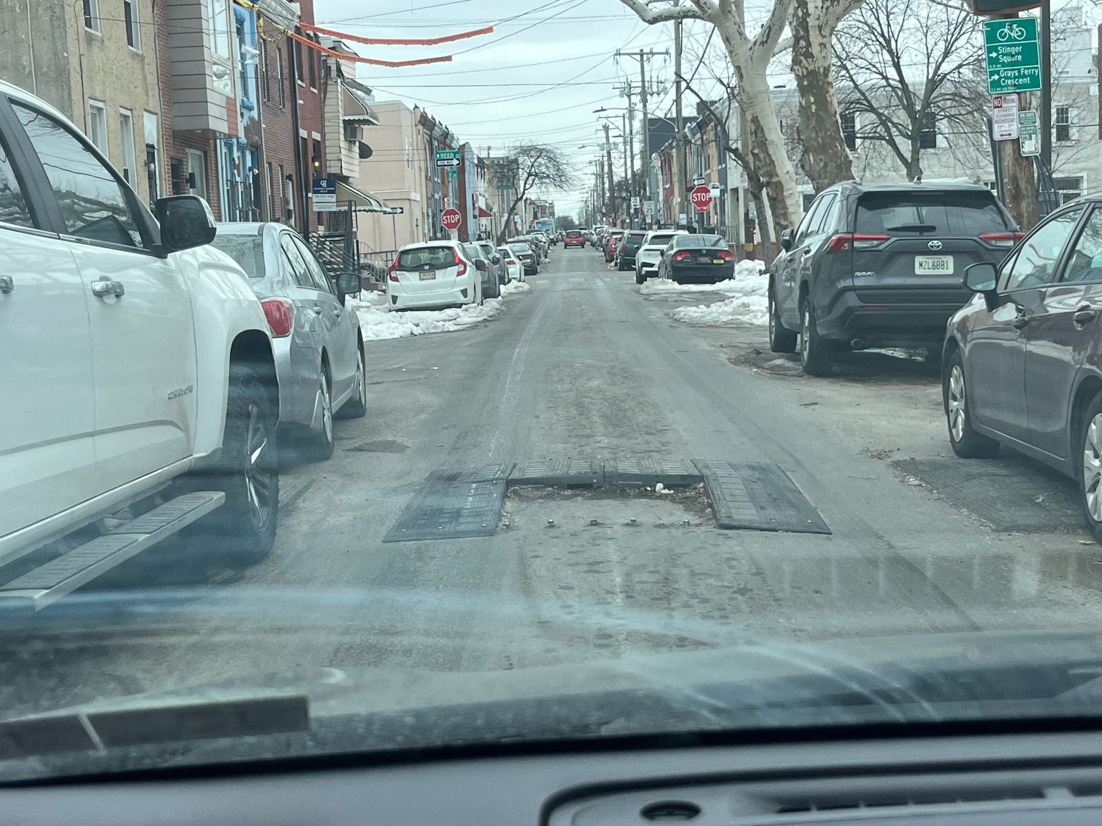 Photographic documentation of the work as submitted to the city's 311 record.