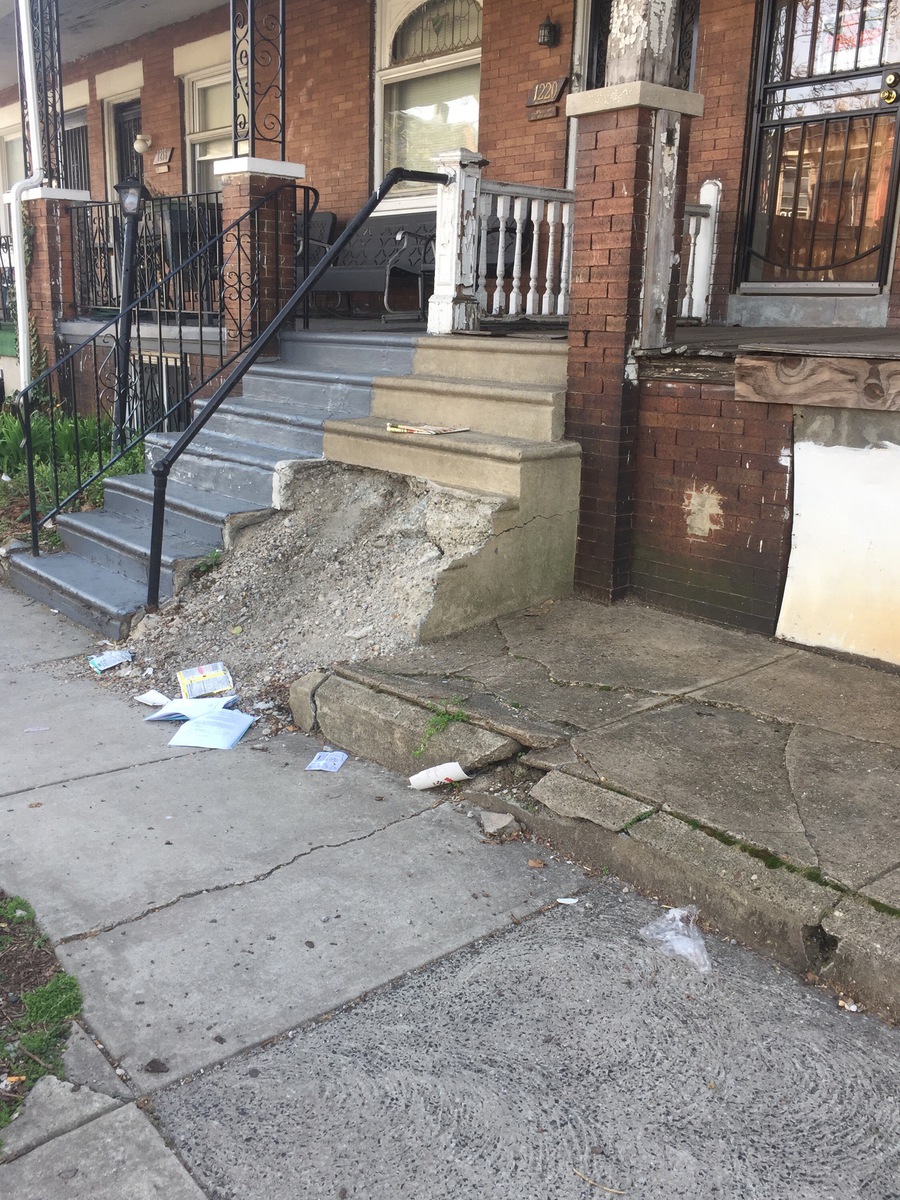 Photographic documentation of the work as submitted to the city's 311 record.