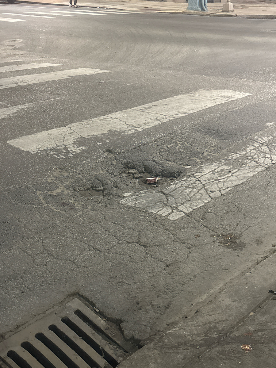 Photographic documentation of the work as submitted to the city's 311 record.
