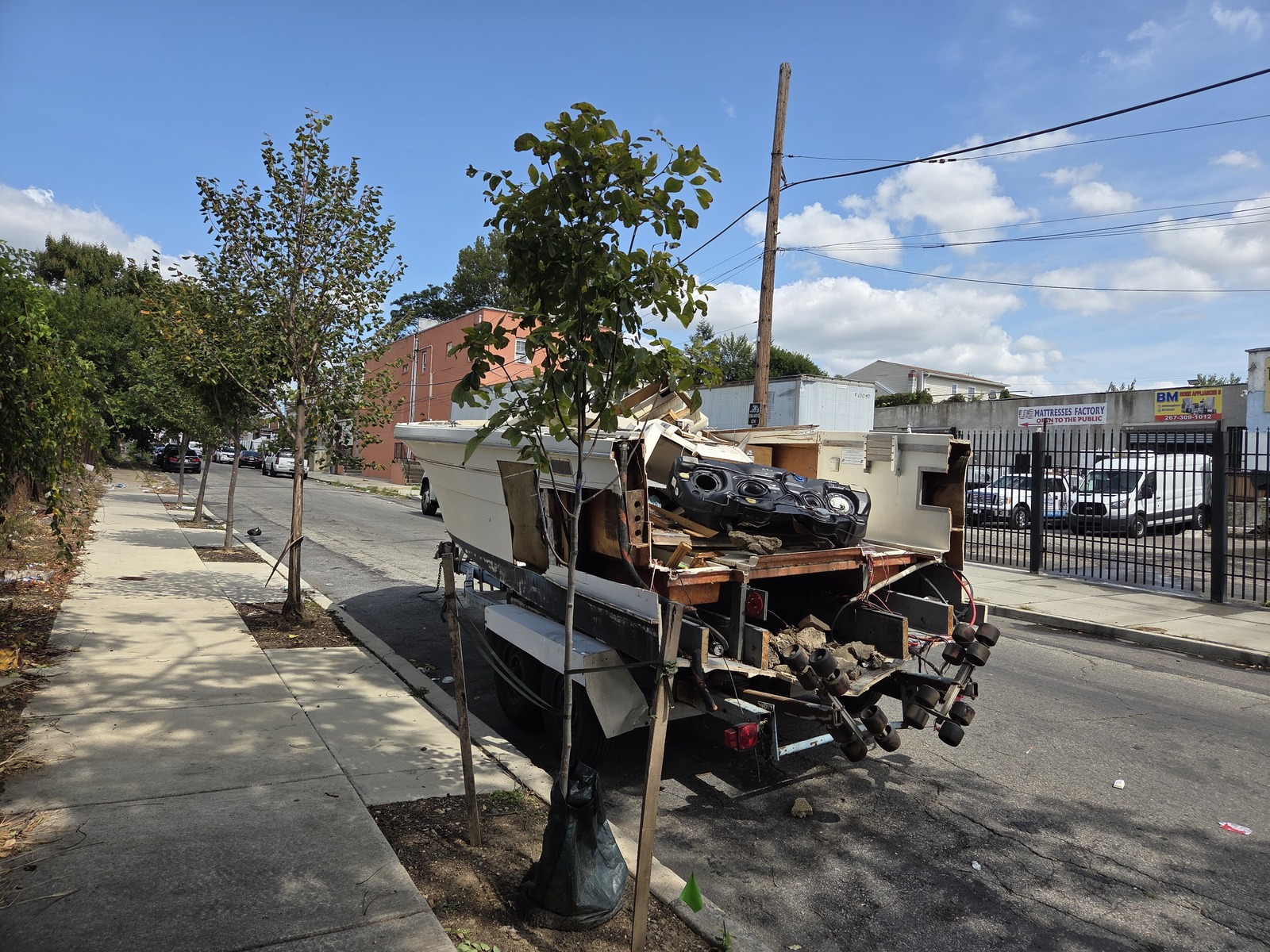 Photographic documentation of the work as submitted to the city's 311 record.