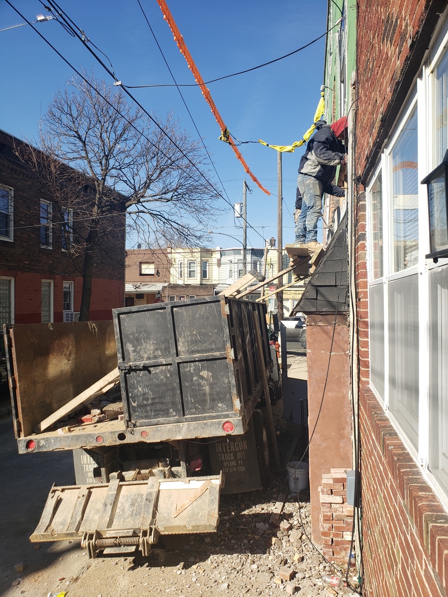 Photographic documentation of the work as submitted to the city's 311 record.