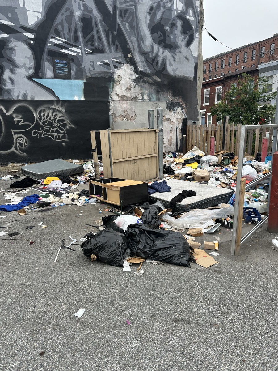 Photographic documentation of the work as submitted to the city's 311 record.
