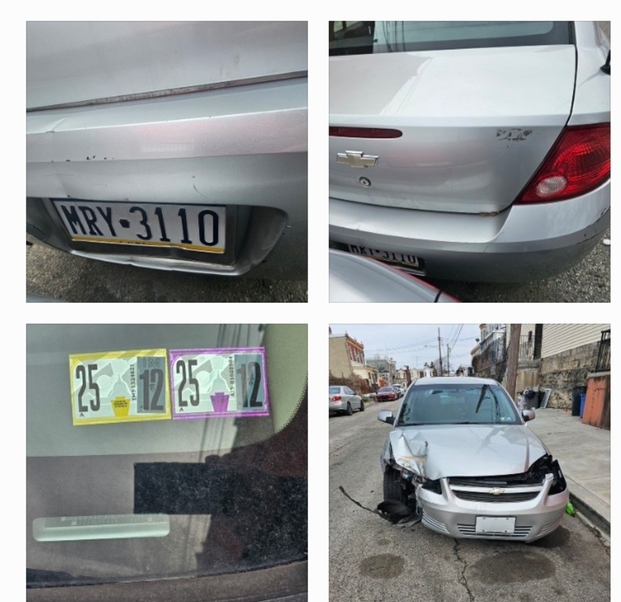 Photographic documentation of the work as submitted to the city's 311 record.