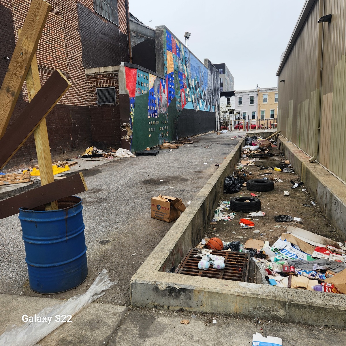 Photographic documentation of the work as submitted to the city's 311 record.